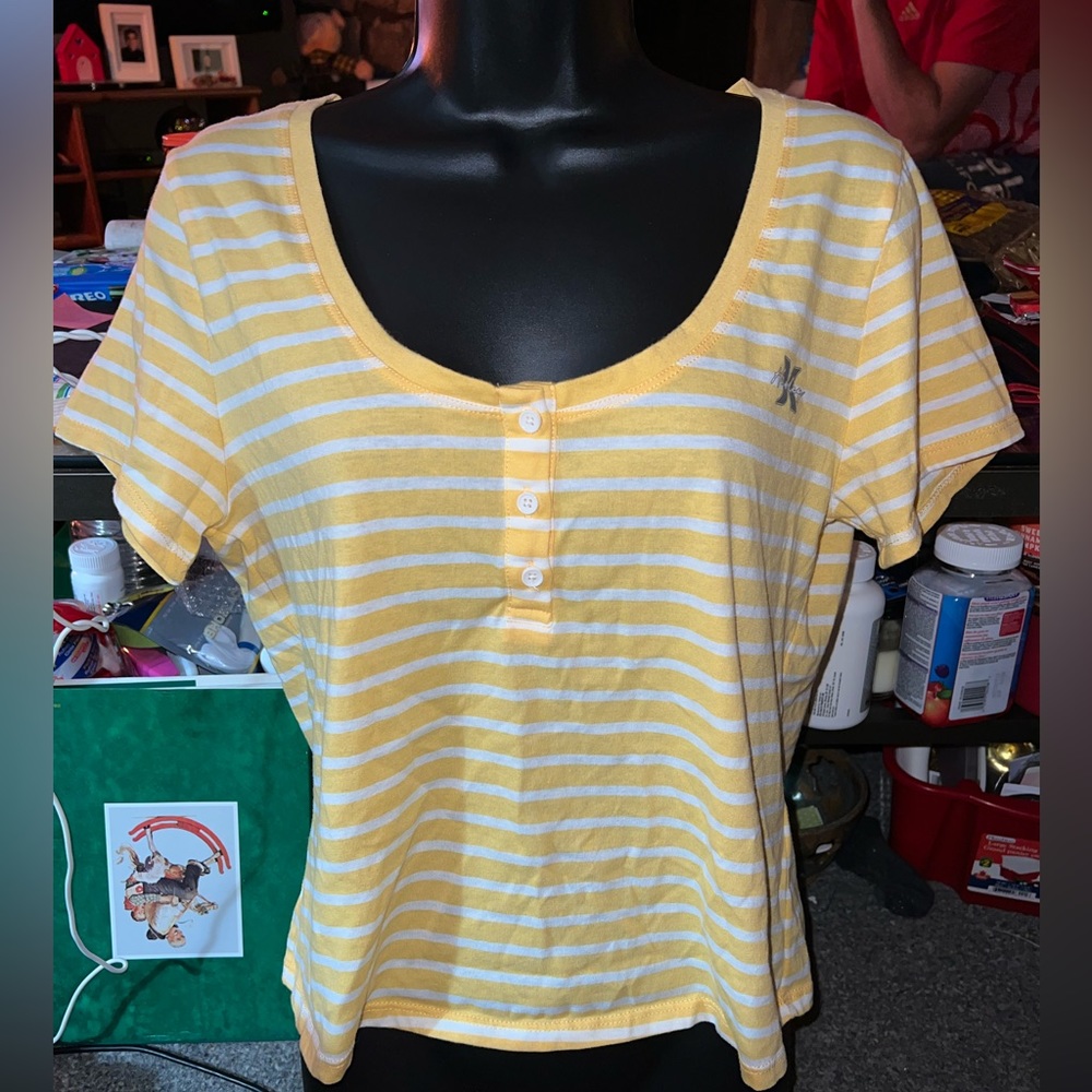 Hurley Crop Scoop Neck Top